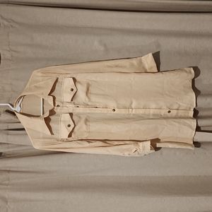 Yellow button down tunic